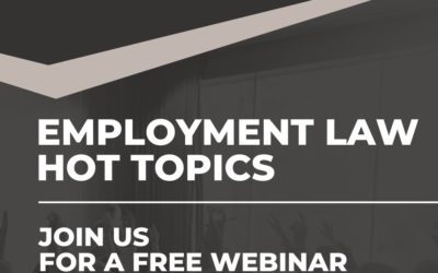 Join Us For A Free Employment Law Webinar