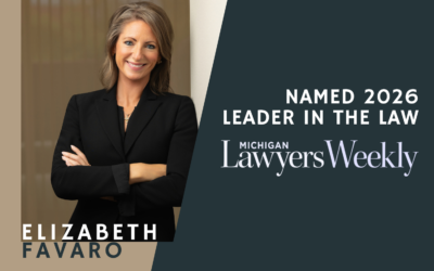 Elizabeth A. Favaro Named 2026 Leader in the Law by Michigan Lawyers Weekly
